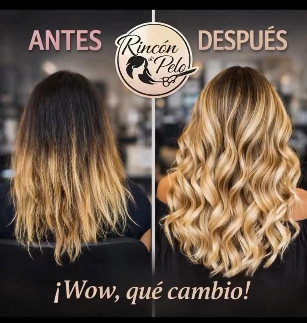 Antes y después · balayage