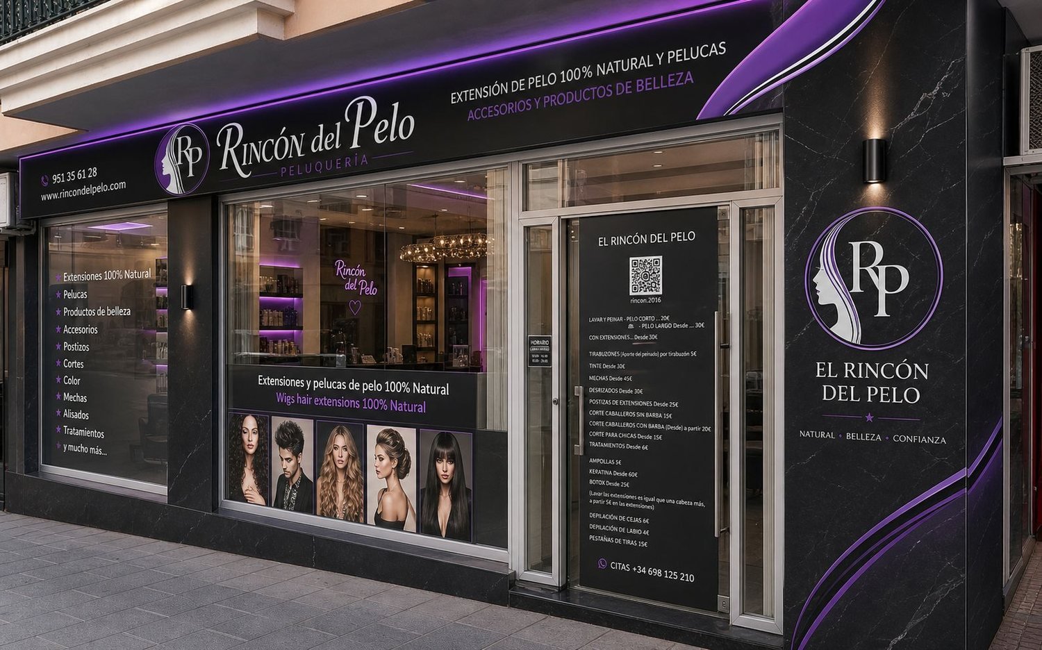 Fachada de Rincón del Pelo en San Pedro Alcántara